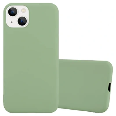 Abbildung von Cadorabo Hülle kompatibel mit Apple iPhone 14 Schutzhülle TPU Silikon Case Candy Design Slim Kratzfest Weiche Gummi Rundumschutz für in Grün