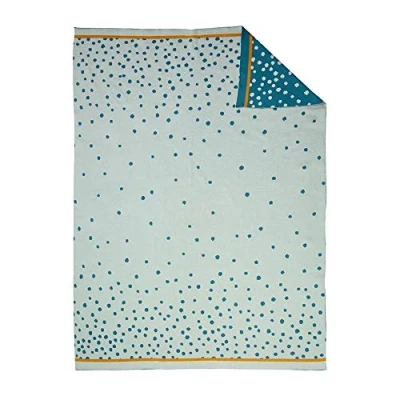 Abbildung von Done By Deer Happy Dots Decke blau