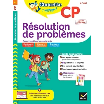 Abbildung von Chouette Résolution de problèmes CP: cahier d&#039;entraînement en maths recommandé par les enseignants