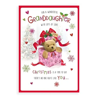Abbildung von Piccadilly Greetings Niedliche Weihnachtskarte für Enkelin, 22,9 x 15,2 cm, Regal Publishing, C85405