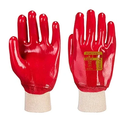 Abbildung von Portwest PVC Knitwrist, Farbe: Rot. Größe: L, A400RERL