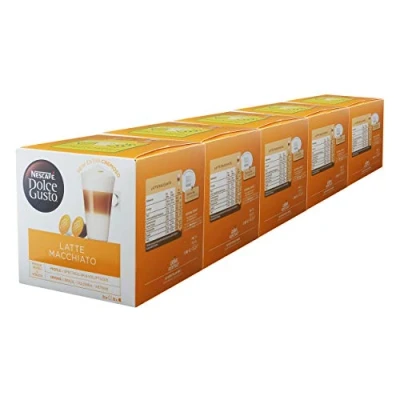 Abbildung von Nescafé Dolce Gusto Latte Macchiato, Kaffee, Kaffeekapsel, 5er Pack, 5 x 16 Kapseln (40 Portionen)