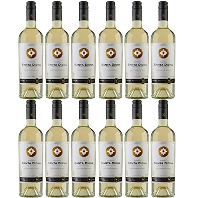 Abbildung von Miguel Torres Santa Digna Reserva Sauvignon Blanc Weißwein Wein Trocken Chile I Versanel Paket (12 x 0,75l)