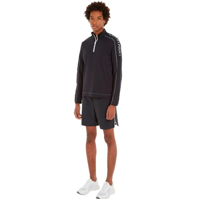 Abbildung von Calvin Klein Performance Quarter ZIP Langarmshirt, Herren, Größe: Large, Black beauty