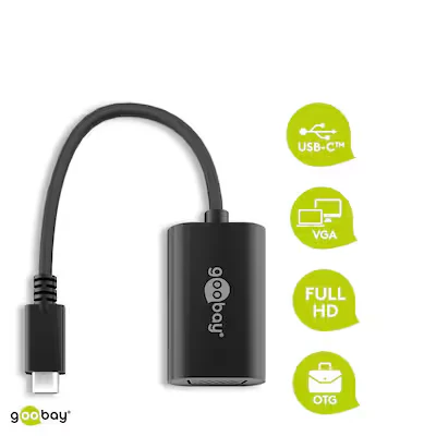 Abbildung von Goobay USB 3.1 (Typ C) zu VGA Adapter [USB C™ Stecker, Buchse]