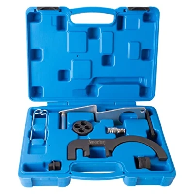 Abbildung von Amerbm Motor Einstellwerkzeug Dieselmotor Nockenwelle Steuerzeiten Set Steuerkette Werkzeug passend für BMW N47 N57 120d 325d 530d X5 X3