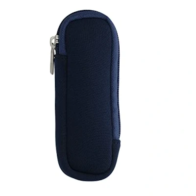 Abbildung von kwmobile Tasche für Universal Laser Pointer Neopren Hülle Laserpointer in Dunkelblau Case mit Reißverschluss 14,5 x 5 cm Innenmaße