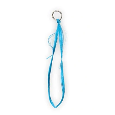 Abbildung von Aquantic Hornhecht Seide, 10 Schlaufen inkl. Sprengring, sechs Verschiedene, fängige Farben (Blau)