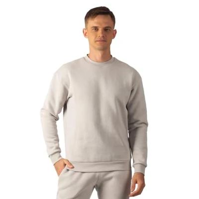Abbildung von Carlheim Men&#039;s Sweatshirt Hudson Branded, Stone, Medium