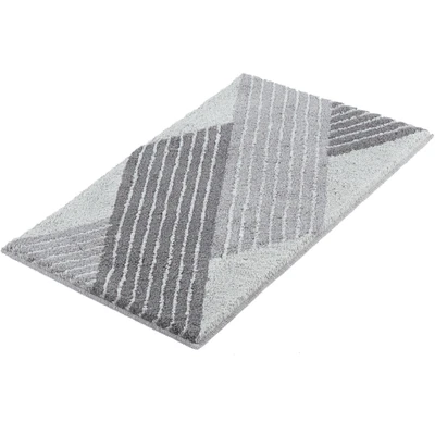 Abbildung von Kleine Wolke Badematte &quot;Cross&quot;, Höhe 20 mm, rutschhemmend beschichtet, fußbodenheizungsgeeignet, Badteppich, modernes Design