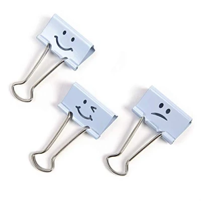 Abbildung von Rapesco 1353 32mm Lustig Foldback Klammern, Hellblau, 20 Stück