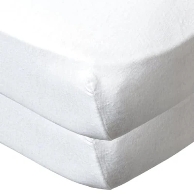 Abbildung von BabyCalin Set mit 2 Spannbetttüchern, 60 x 120 15 cm, Bio, 1 Stück