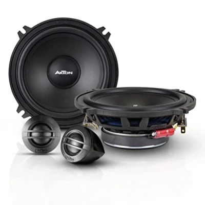 Abbildung von AXTON ATC130S DVC klangstarkes 13 cm / 5“ Komponenten System speziell für LKWs, Lautsprecher mit 2 x 4 Ohm Doppelschwingspule, nur 43 mm Einbautiefe, Soundsystem 70 Watt RMS