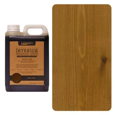 Abbildung von Littlefair‘s, Holzfarbe, umweltfreundlich und auf Wasserbasis klassisches Sortiment, helle eiche, 5 l