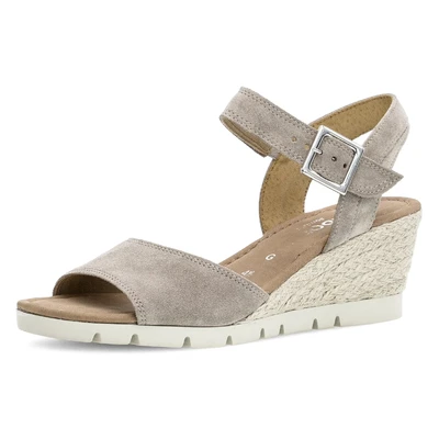 Abbildung von Gabor TUNIS Keilsandalette, Sommerschuh, Riemchensandale in Schuhweite G (weit)
