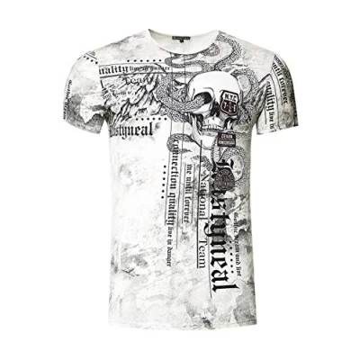 Abbildung von Rusty Neal Tshirt print, Herren, Größe: Medium, Weiß