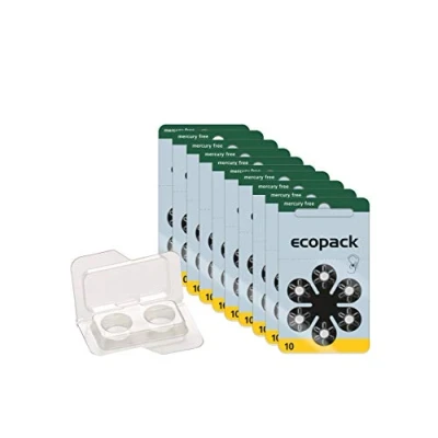 Abbildung von wns emg world Big Box Pack Varta Ecopack Typ 10 Hörgerätebatterie Zinc Air PR70 ZL4, 60 Stück