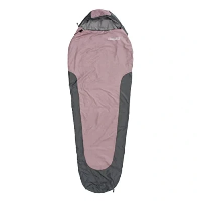 Abbildung von Where Tomorrow Schlafsack Small and Light Ultraleicht 700g, kleines Packmaß 26x14 cm, ideale Wärmeregulierung 220 x 80 50 cm für Outdoor, Camping, Zelten Rose/Grau