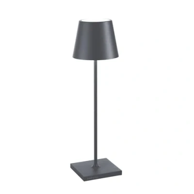 Abbildung von Zafferano LED Tischleuchte Poldina Pro Kabellose, Dimmbare Tischlampe aus Aluminium