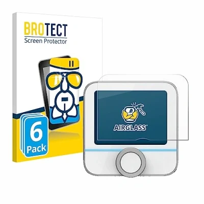 Abbildung von BROTECT Schutzglas für Bosch Smart Home 230 V (Raumthermostat II) (6 Stück) Schutzfolie Panzer Folie Glas [Extrem Kratzfest 9H, Anti Fingerprint,