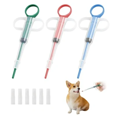 Abbildung von Jushion 3 Stück Tabletteneingeber Katze, Tablettengeber für Katzen,Tabletten Spritze Katze,Tablette Feeder,Tabletteneingeber,Haustier Medikamenten Feeder, Feeder Pet