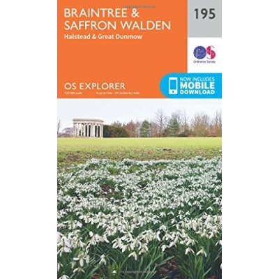 Abbildung von Braintree and Saffron Walden (OS Explorer Map, Band 195)