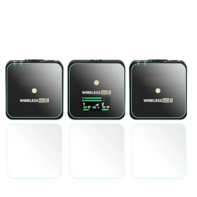 Abbildung von WH1916 Glas Displayschutzfolie kompatibel für Rode Wireless GO II/Mark I Mikrofon (6 Stück),9H gehärtetes Glas, blasenfrei, kratzfest, Anti Fingerabdruck, ultraklar