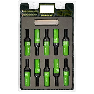 Abbildung von OMP OMPS09981408 Radschrauben M14X1.5 28mm grün 17/19 Aluminium