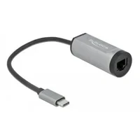 Abbildung von Delock USB Type C™ Adapter zu Gigabit LAN mit Power Delivery Anschluss grau