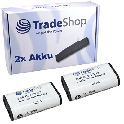 Abbildung von 2X Kamera Li Ion Akku für Samsung Digimax A5 A6 A7 A40 A400 A402 A50 A55w 101 202 240 250 301 324 350se 360 370 401 420 430 530 V4 V70 GX 1s 1L Traveler DC4300 ersetzt CRV3 RCR V3 CR