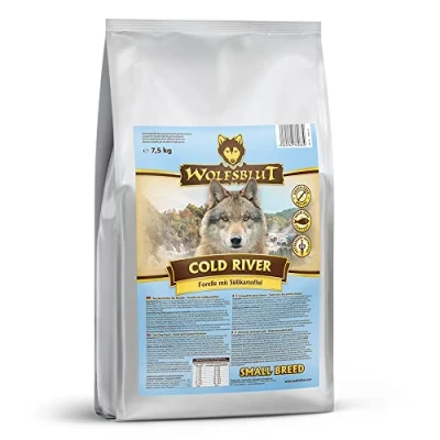 Abbildung von Wolfsblut Cold River Small Breed 7,5 kg Forelle Trockenfutter Hundefutter Getreidefrei
