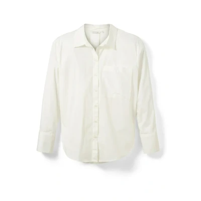 Abbildung von TOM Tailor MIT Aufgesetzter Brusttasche Hemdbluse, Damen, Größe: 34, Whisper white