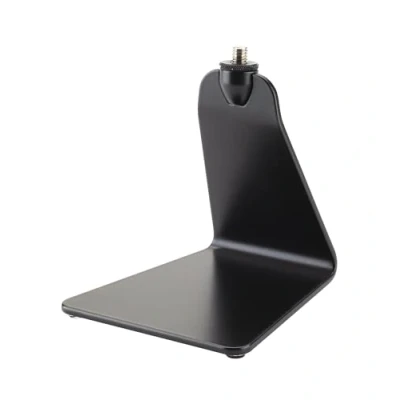 Abbildung von K&amp;M 23250 Tisch Stativ Schwarz 14,2 cm Höhe 3/8“ Gewindeanschluss Flat Line Design aus Stahl, beschriftbar