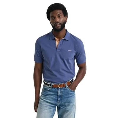Abbildung von GANT REG Contrast Poloshirt, Herren, Größe: Medium, Dusty navy