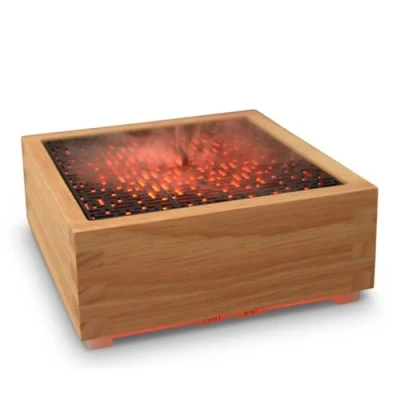 Abbildung von Zen&#039;Arôme Diffusor Kaori Luftbefeuchter für ätherische Öle Ultraschall Aromatherapie Vernebler Elektrische Duftlampe in Naturholz Design mit LED Beleuchtung und automatischer Abschaltung