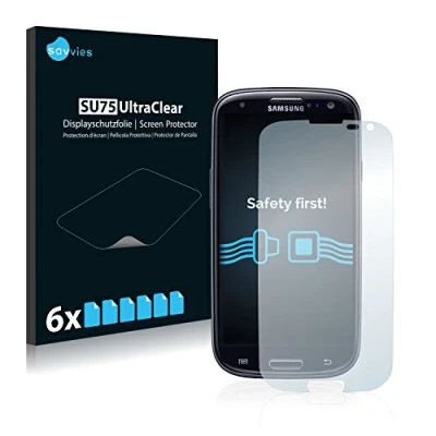 Abbildung von Savvies 6 Stück Schutzfolie für Samsung Galaxy S3 Neo Displayschutz Folie Ultra Transparent