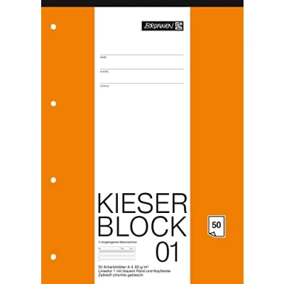 Abbildung von BRUNNEN Collegeblock Kieserblock Lineatur 1, DIN A4 ab 1. Klasse