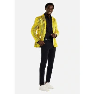 Abbildung von Suitmeister Sequins Anzugsakko, Herren, Größe: Small, Yellow