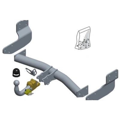 Abbildung von BRINK 576400 Anhängevorrichtung FORD: Transit Custom V362 Kastenwagen, Tourneo Bus, Bus
