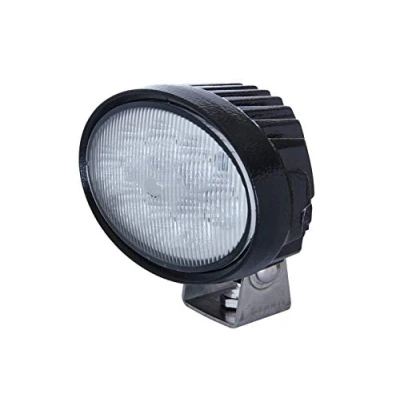 Abbildung von HELLA LED Arbeitsscheinwerfer Oval 100 12V / 24V 1700lm Anbau/geschraubt schwenkbarer Montagebügel Nahfeldausleuchtung Stecker: DEUTSCH Stecker 1GA 996 661 002