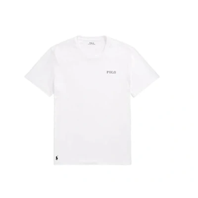 Abbildung von Polo Ralph Lauren CREW Sleep TOP Nachtwäsche Shirt, Herren, Größe: Large, White
