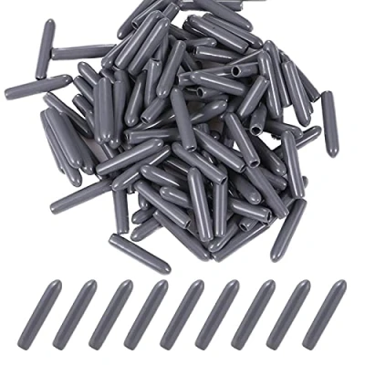Abbildung von 100 Stück Premium Spülmaschinen Gestell Abdeckkappen Set YUTOU 3 * 25mm PVC Rack Abdeckung für Spülmaschine Rostschutz Universal Schutzkappen Körbe(Grau)
