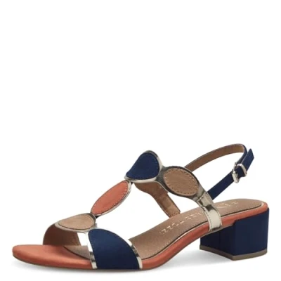 Abbildung von Marco Tozzi Riemensandalette navy, Damen, Größe: 40, Navy Schuhe