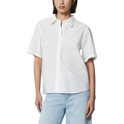 Abbildung von Marc O&#039;Polo Denim Regular AUS Reiner Hemdbluse, Damen, Größe: Small, Scandinavian white
