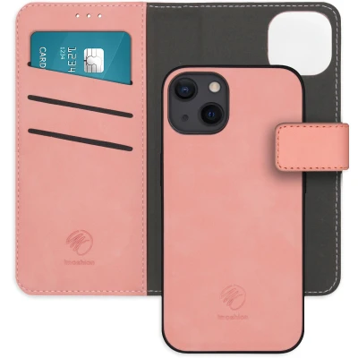 Abbildung von Apple iPhone 13 Hülle Kunstleder iMoshion Klapphülle/2 in 1 Case Handyhülle Rosa