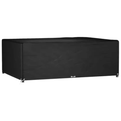 Abbildung von vidaXL Gartenmöbel Abdeckung, Abdeckplane Wasserdicht UV beständig, Rechteckig Schutzhülle mit 12 Ösen, Garnitur Schutzhaube für Rattanmöbel, 270x180x90cm