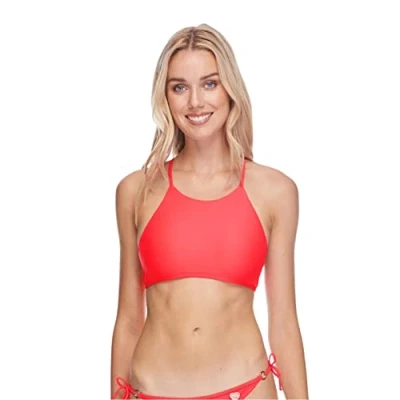 Abbildung von Body Glove Damen Swimsuitsmoothies Elena Solid High Neck Crop Top Badeanzug Bikini, Smoothies Diva, Medium