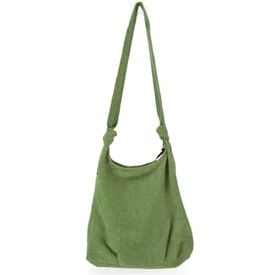 Abbildung von Guru Shop Schultertasche Boho Schultertasche, Schulterbeutel grün