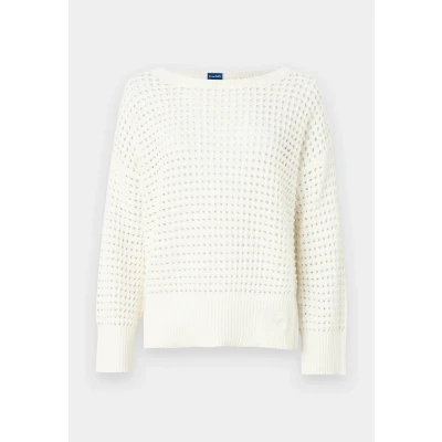 Abbildung von HUGO Sumeria Strickpullover, Damen, Größe: XL, Open white