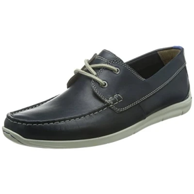 Abbildung von Clarks Karlock Step Mens Navy Bootsschuhe